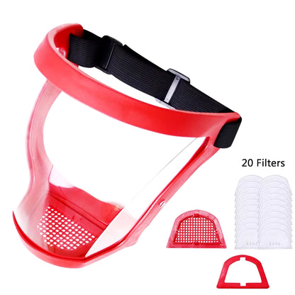 Facial Protection Mask Safety Glasses Anti-Fog Dustproof Multifunctional Work Protection Mask for Welding Woodworking Crop Spray