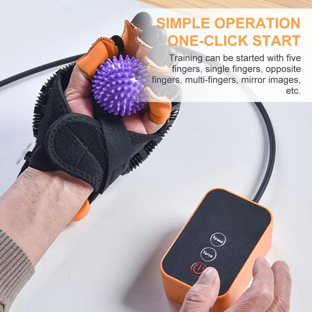 Protable Rehabilitation Robot Gloves Stroke Hemiplegia Cerebral Infarction Training Device Finger Exerciser Hand Function Recove