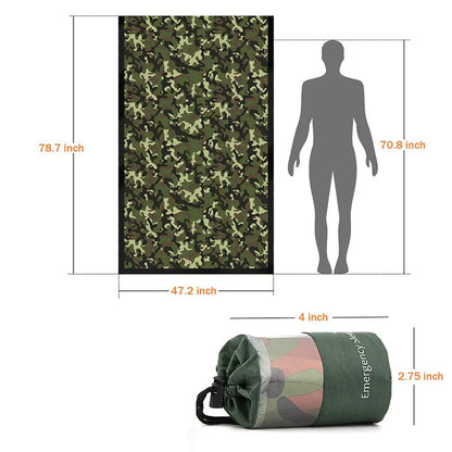 Outdoor Life Bivy Emergency Sleeping Bag Thermal Keep Warm Waterproof Mylar First Aid Emergency Blanke Camping Survival Gear