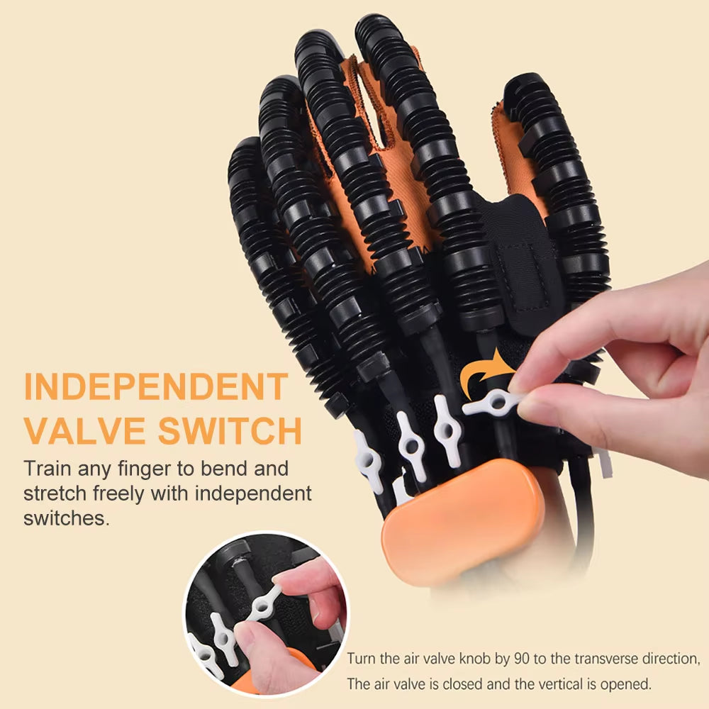 Protable Rehabilitation Robot Gloves Stroke Hemiplegia Cerebral Infarction Training Device Finger Exerciser Hand Function Recove